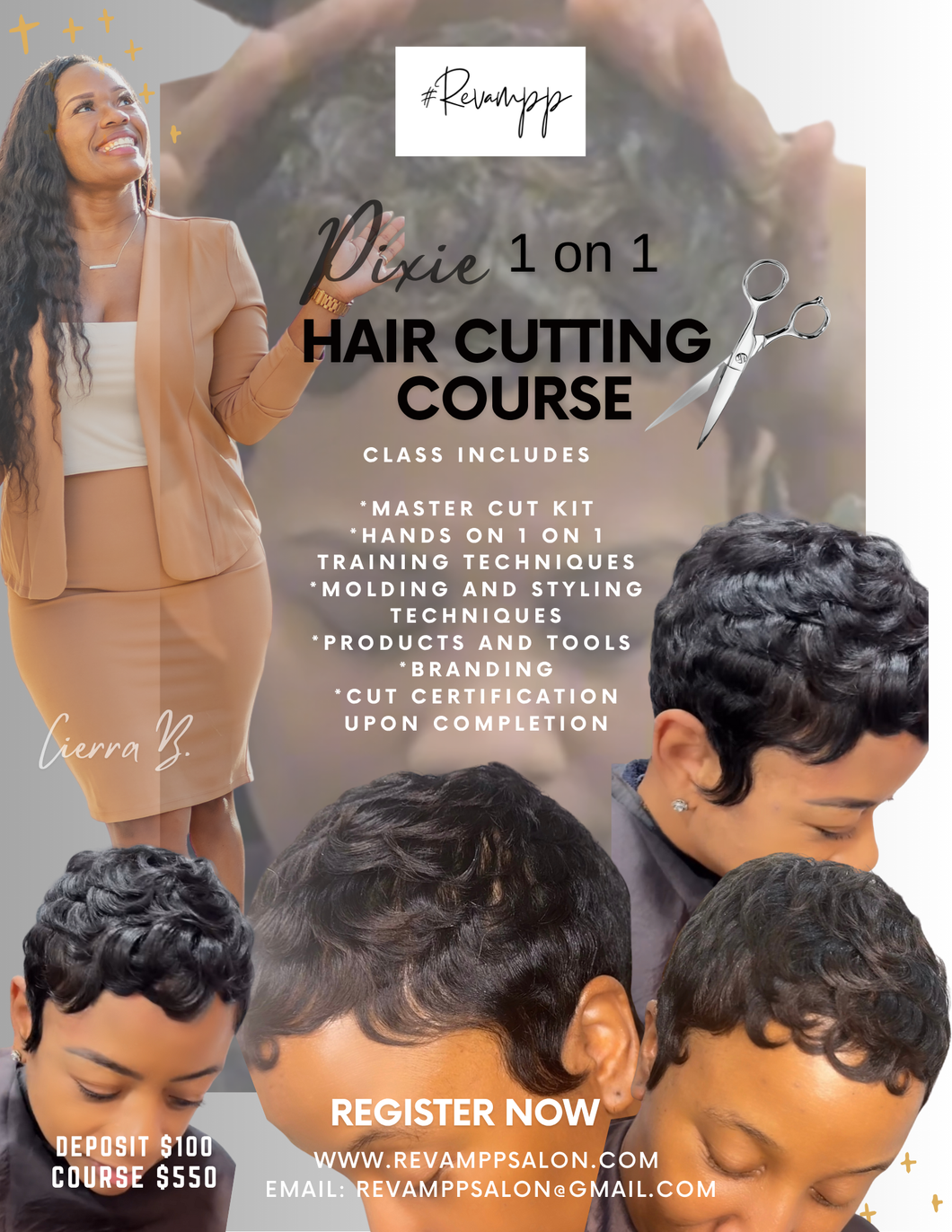 1 on 1 Pixie Cut Training Course